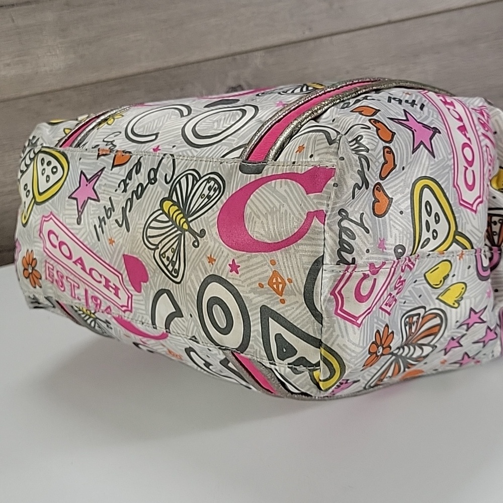 Coach Poppy Y2K Bandana Butterfly Tote Bag F15712 - Picture 9 of 16